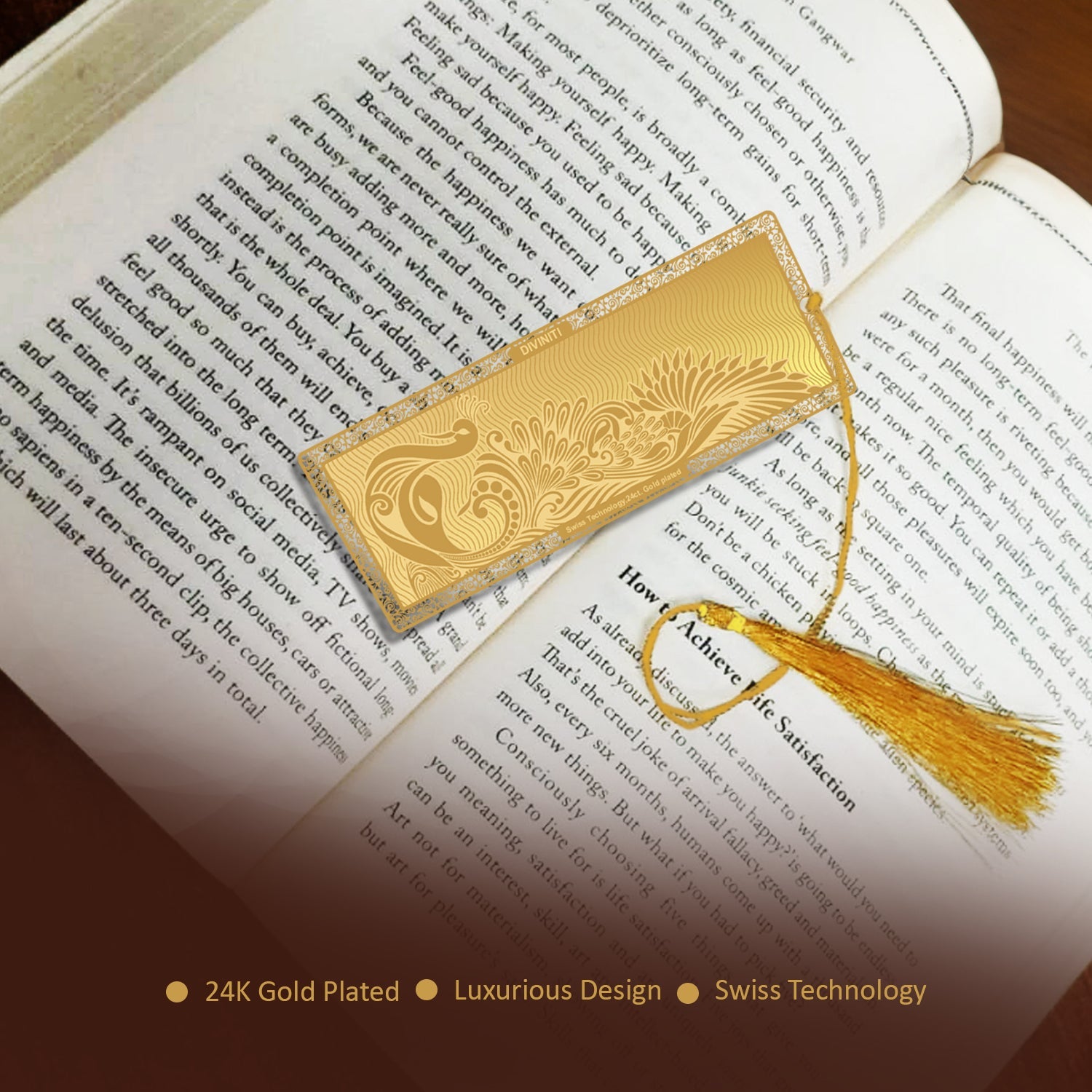 Customizable 24K Gold Bookmark