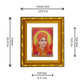 DIVINITI 24K Gold Plated Dayananda Saraswati Wall Photo Frame For Home Decor Showpiece (15.0 X 13.0 CM)