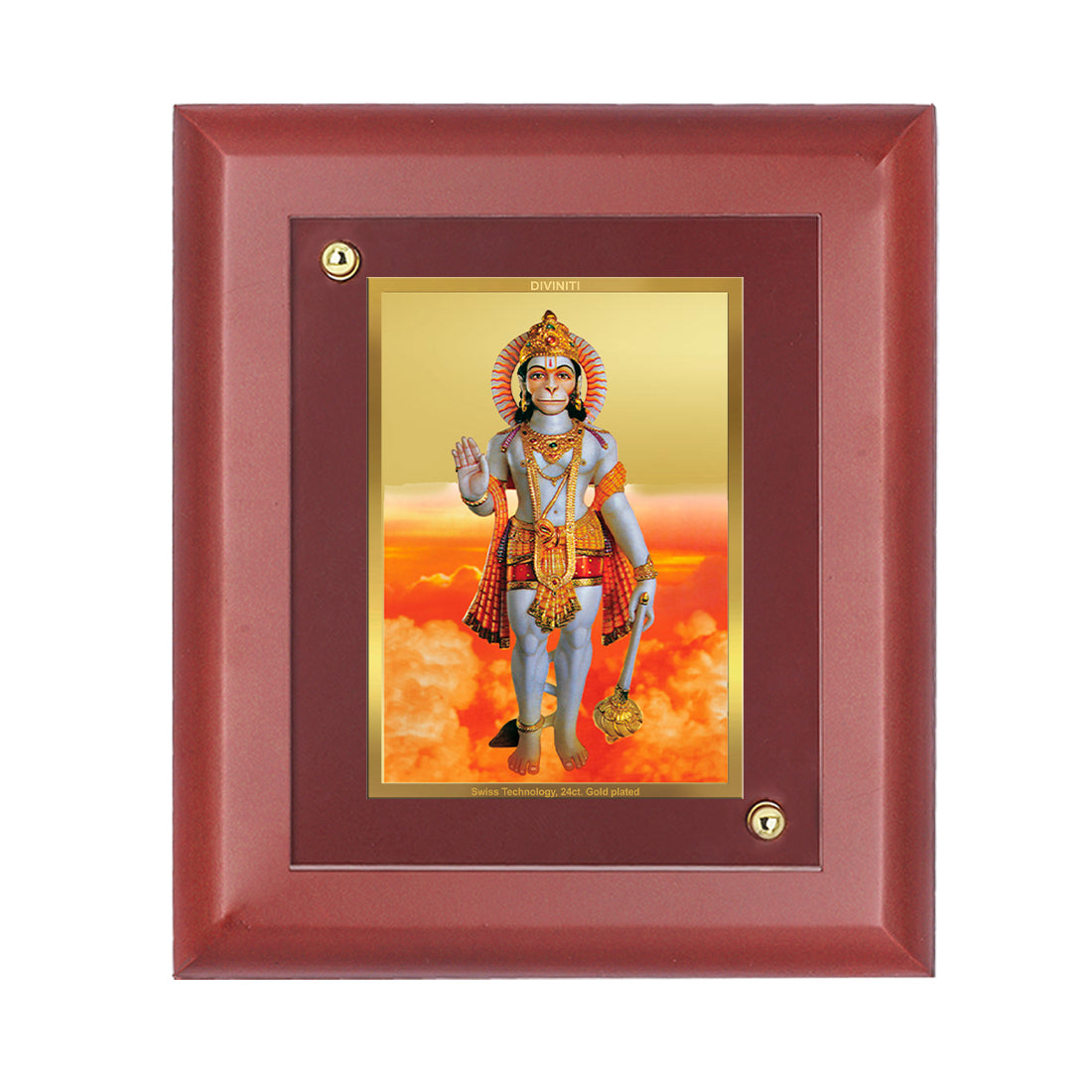 DIVINITI Hanuman Gold Plated Wall Photo Frame