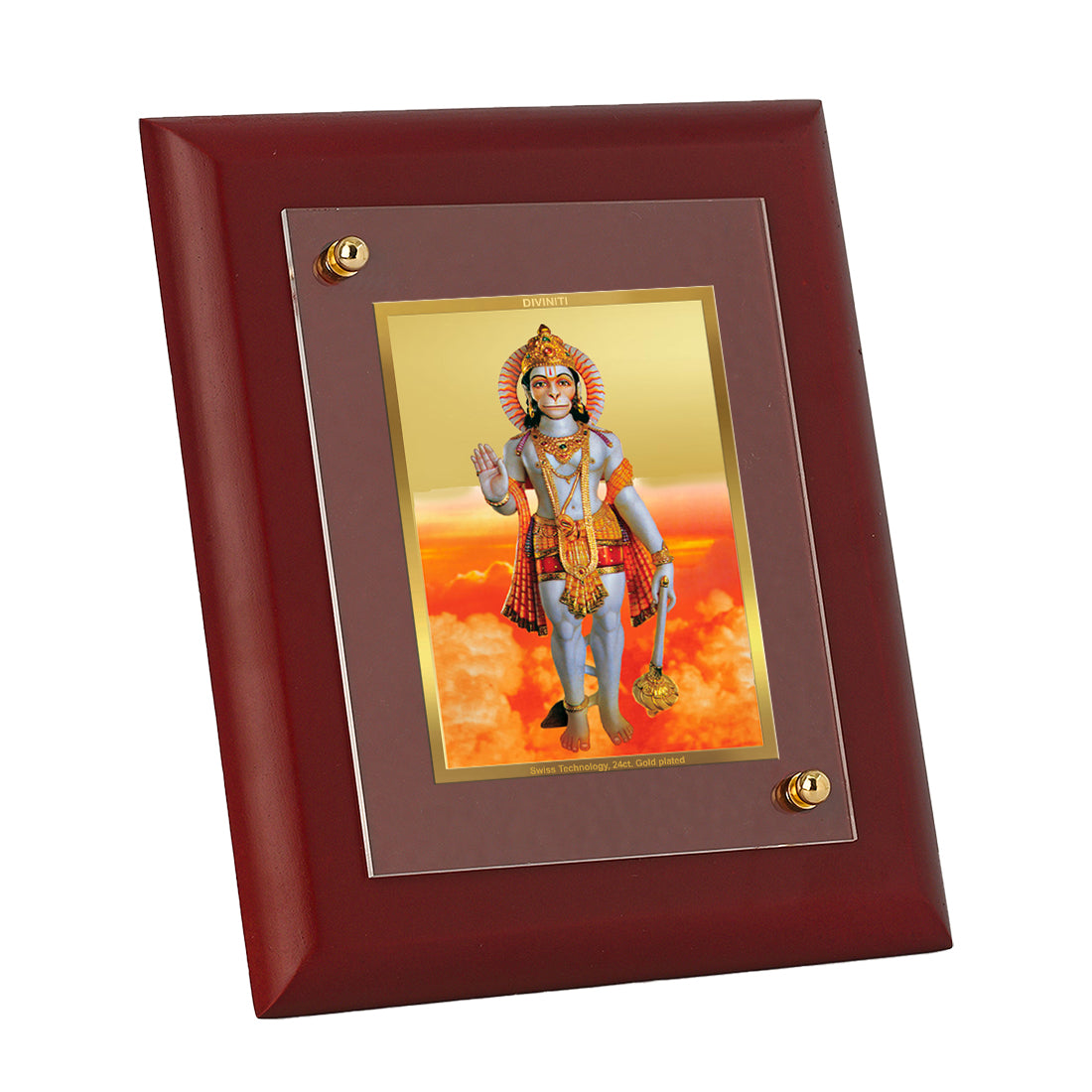 DIVINITI Hanuman Gold Plated Wall Photo Frame