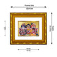 DIVINITI 24K Gold Plated Jagannath Ji Religious Photo Frame For Home Wall Decor, Puja (15.0 X 13.0 CM)