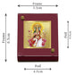 Diviniti 24K Gold Plated Gayatri Mata Frame For Car Dashboard, Home Decor & Puja Room (5.5 x 6.5 CM)