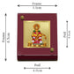 Diviniti 24K Gold Plated Ayyappan Ji Frame For Car Dashboard Showpiece, Home Decor, Prayer, Gift (5.5 x 6.5 CM)