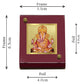 Diviniti 24K Gold Plated Dagdusheth Ganpati Frame For Car Dashboard & Home Decor Showpiece (5.5 x 6.5 CM)