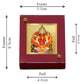 Diviniti 24K Gold Plated Siddhivinayak Frame For Car Dashboard, Home Decor, Table Top, Puja Room (5.5 x 6.5 CM)