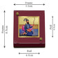 Diviniti 24K Gold Plated Guru Gobind Singh Frame For Car Dashboard & Home Decor Showpiece (5.5 x 6.5 CM)