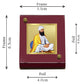 Diviniti 24K Gold Plated Guru Tegh Bahadur Ji Frame For Car Dashboard, Home Decor, Table (5.5 x 6.5 CM)