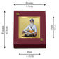 Diviniti 24K Gold Plated Baba Deep Singh Frame For Car Dashboard, Home Decor, Table Top (5.5 x 6.5 CM)