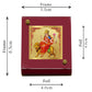 Diviniti 24K Gold Plated Katyani Mata Frame For Car Dashboard, Home Decor & Puja Room (5.5 x 6.5 CM)