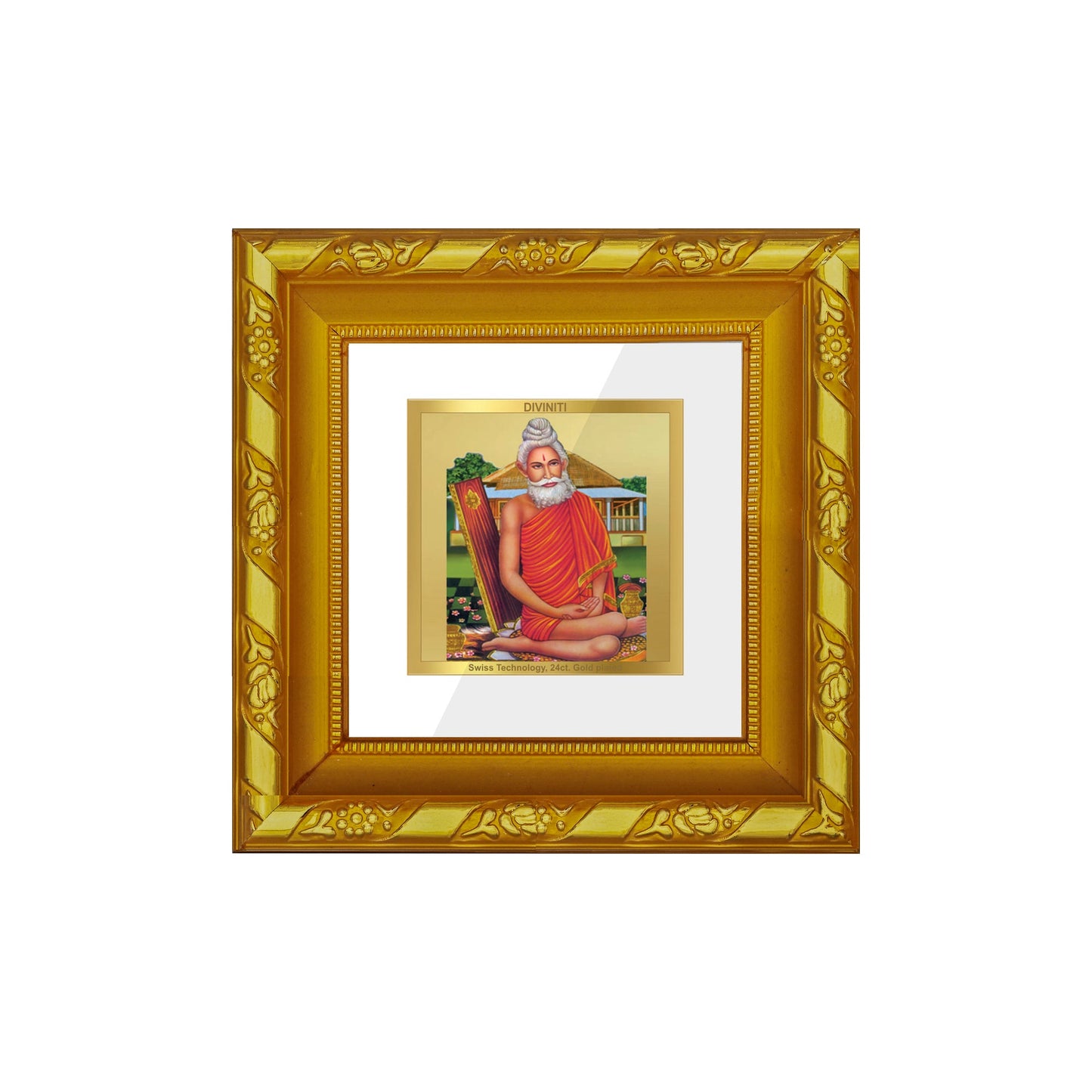 Divine 24K Gold Plated Photo Frame for Home Decor