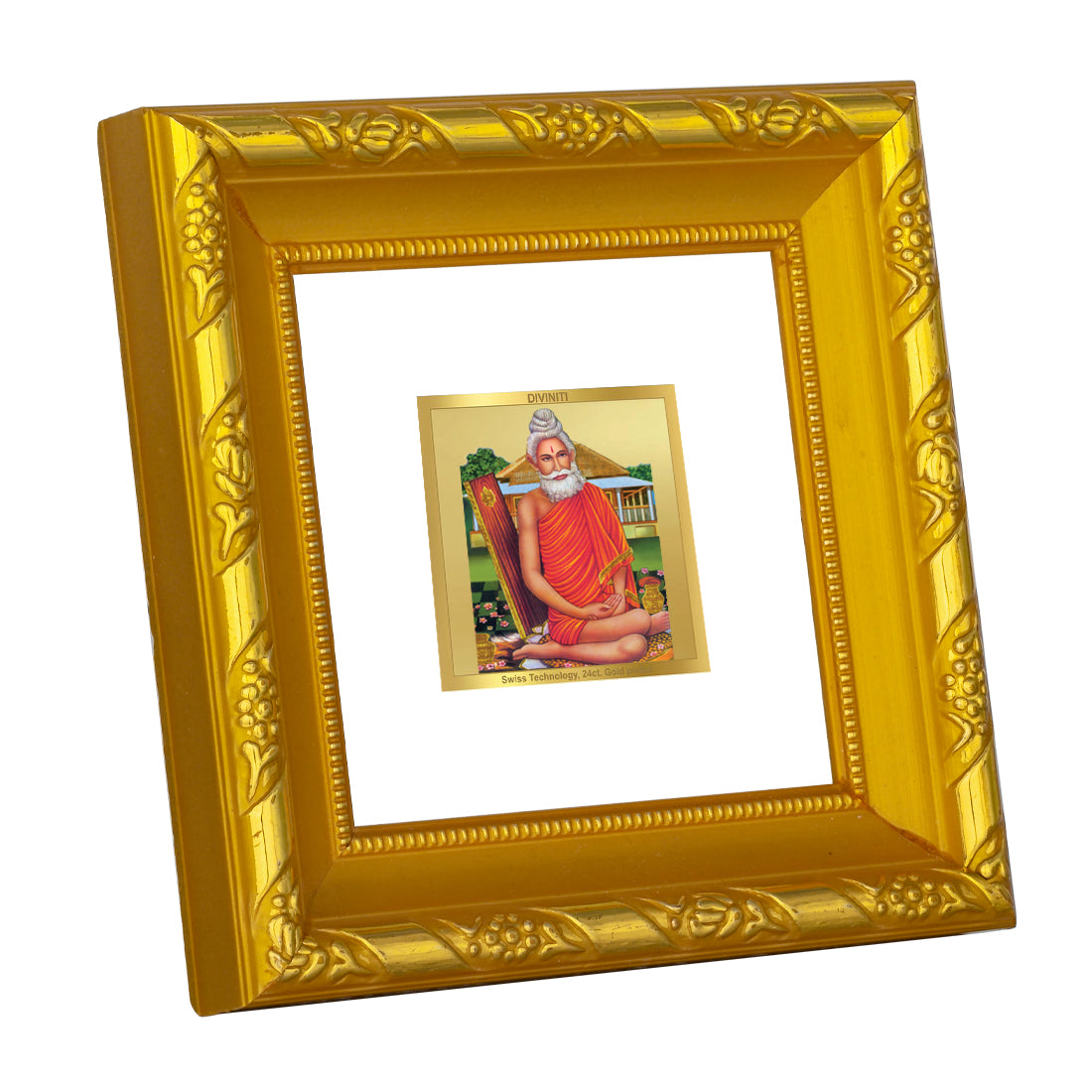 Divine 24K Gold Plated Photo Frame for Home Decor