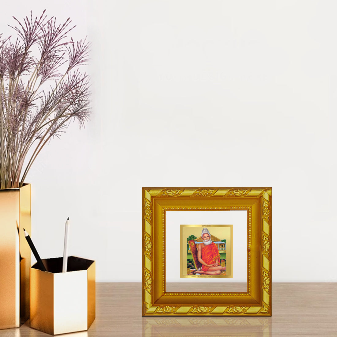 Divine 24K Gold Plated Photo Frame for Home Decor