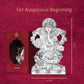 Divine 999 Silver Plated Ganesha Idol for Gifts