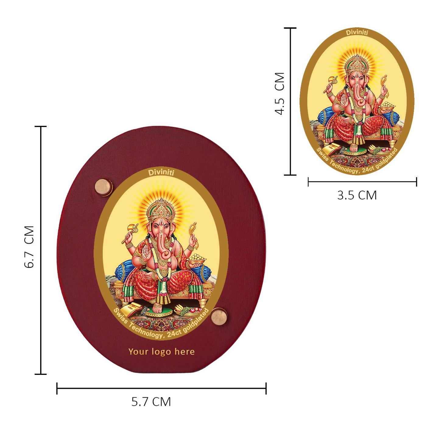 Divine Ganesha Photo Frame