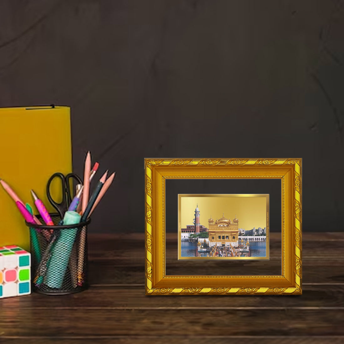 Divine Golden Temple Photo Frame