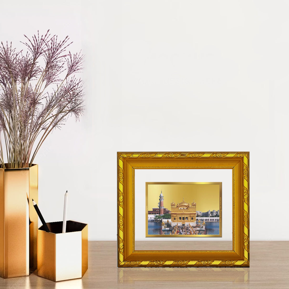 Divine Golden Temple Photo Frame