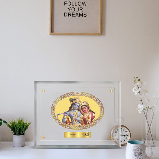 Elegant Radha Krishna God Photo Frame for Corporate Gifts