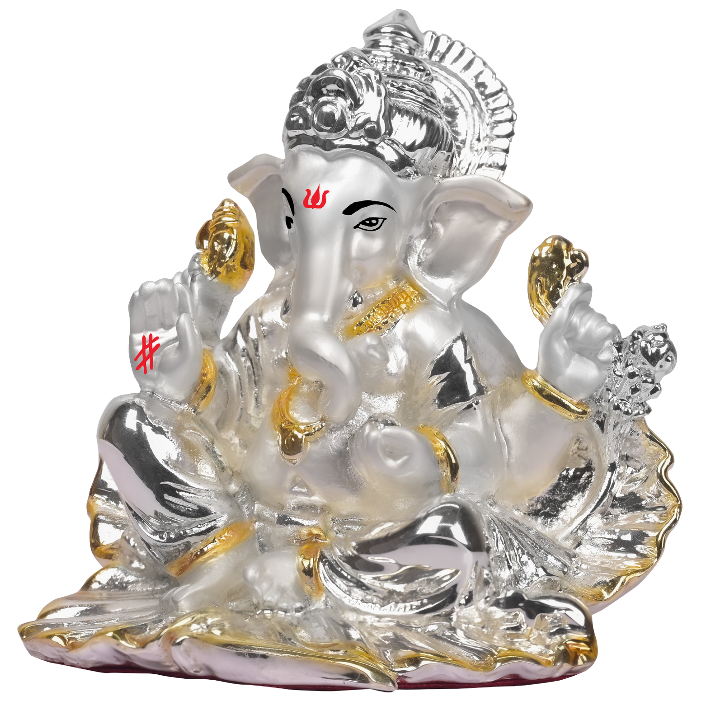 Elegant Silver Ganesha Idol for Home Decor