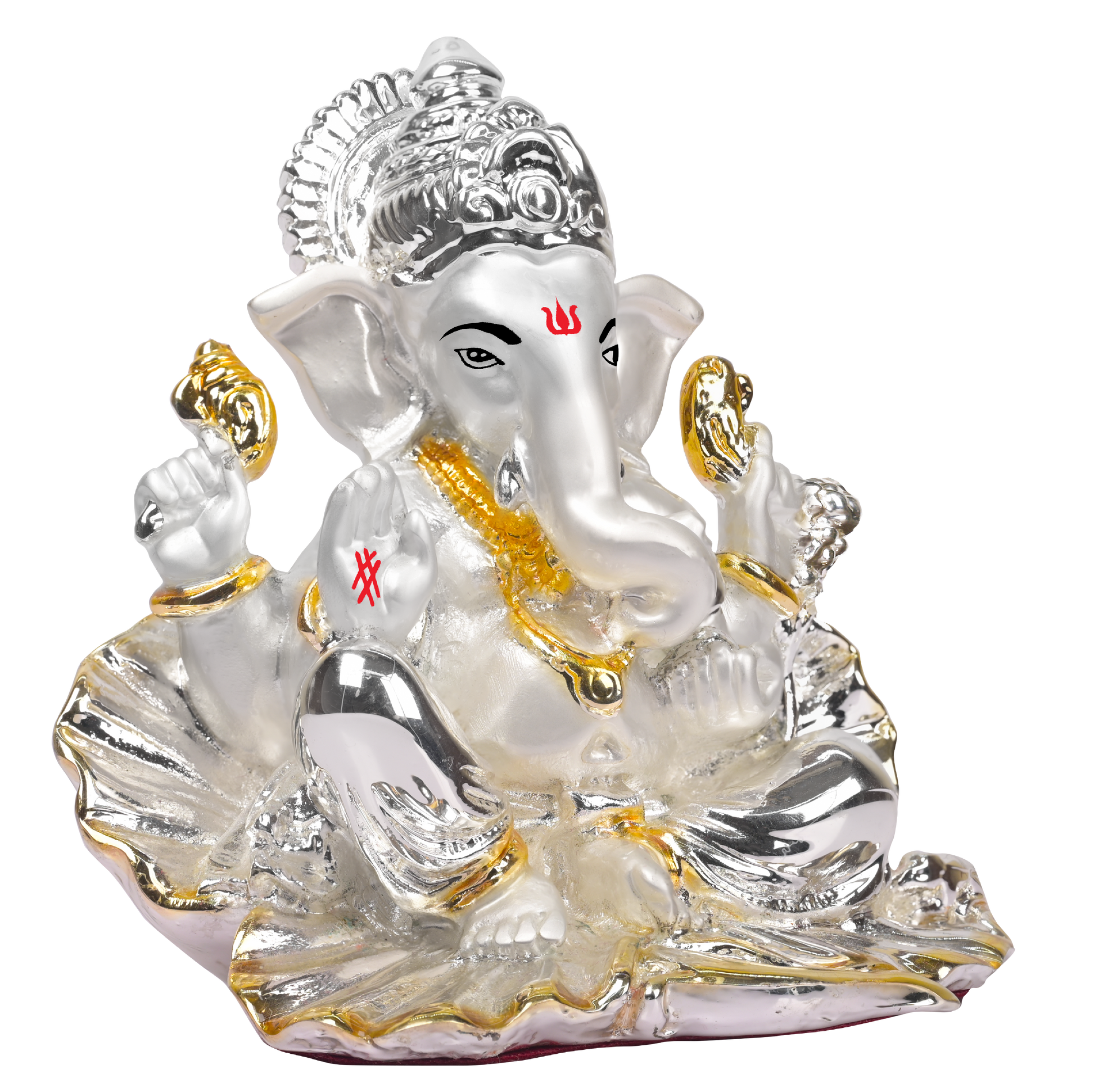 Elegant Silver Ganesha Idol for Home Decor