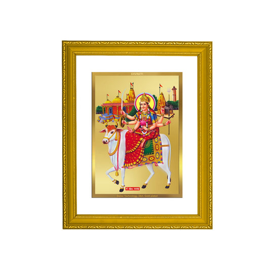 Diviniti 24K Gold Plated Umiya Mata Photo Frame For Home Decor, Wall Hanging, Table Decor (20.8 x 16.7 CM)