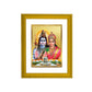 Diviniti 24K Gold Plated Shiva Parvati Photo Frame For Home Decor, Wall Hanging, Table, Puja, Gift (20.8 x 16.7 CM)