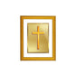 DIVINITI Holy Cross Gold Plated Wall Photo Frame | DG Frame 101 Size 2 Wall Photo Frame and 24K Gold Plated Foil| Religious Photo Frame Idol For Prayer, Gifts Items (20.8CMX16.7CM)