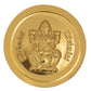 Diviniti Luxurious Gold Coin| Laxmi & Ganesha 24K Gold Coin| 18mm