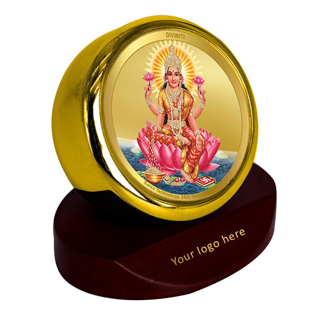 Gold Plated Goddess Lakshmi Photo Frame