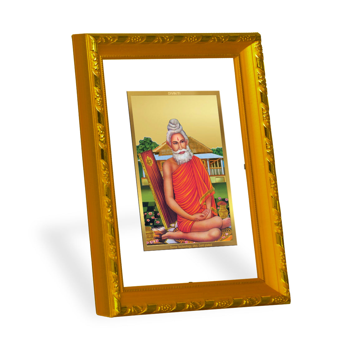 Luxury Gold Plated Baba Lokenath Photo Frame