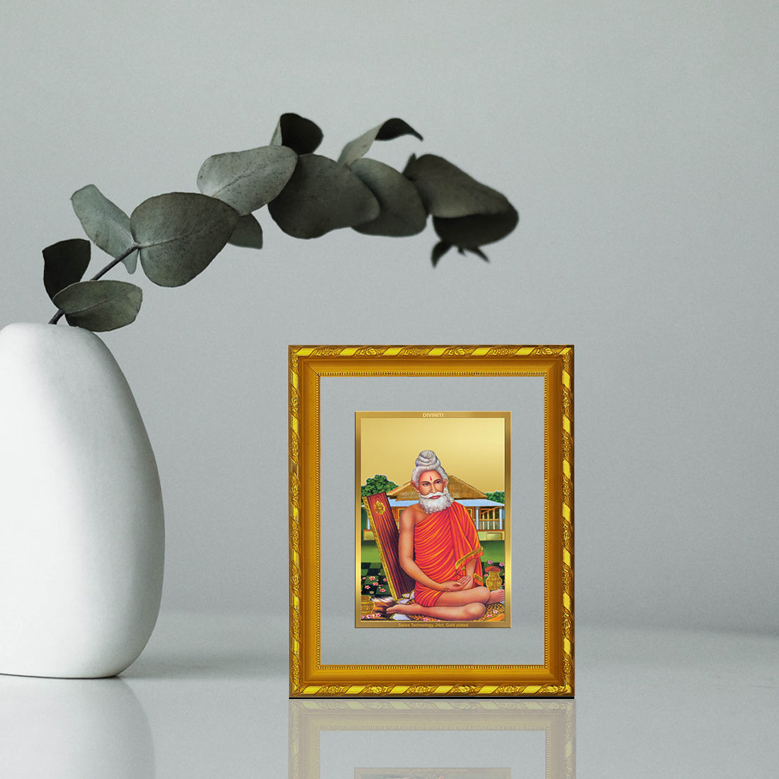 Luxury Gold Plated Baba Lokenath Photo Frame