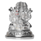 Diviniti Panchmukhi Ganesha Idol for Home Decor| 999 Silver Plated Sculpture of Ganesha Figurine| Idol for Home, Office, Temple and Table Decoration| Religious Idol For Pooja, Gift (7 X 5 X 8.4)CM