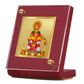 Diviniti 24K Gold Plated Ayyappan Ji Frame For Car Dashboard Showpiece, Home Decor, Prayer, Gift (5.5 x 6.5 CM)