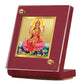 Diviniti 24K Gold Plated Dhan Lakshmi Mata Frame For Car Dashboard, Home Decor, Worship (5.5 x 6.5 CM)