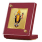 Diviniti 24K Gold Plated Maa Kali Frame For Car Dashboard, Home Decor, Puja Room (5.5 x 6.5 CM)