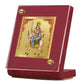 Diviniti 24K Gold Plated Mahagauri Mata Frame For Car Dashboard, Home Decor, Puja, Gift (5.5 x 6.5 CM)