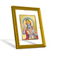 Diviniti 24K Gold Plated Lord Vishnu Photo Frame For Home Decor, Wall Decor, Table Top, Gift (20.8 x 16.7 CM)