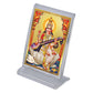 Diviniti 24K Gold Plated Saraswati Mata Frame For Car Dashboard, Home Decor Showpiece, Puja Room (11 x 6.8 CM)