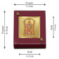 Diviniti 24K Gold Plated Tirupati Balaji Frame For Car Dashboard, Home Decor, Puja (5.5 x 6.5 CM)