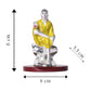 DIVINITI 999 Silver Plated Sai Baba Idol For Home Decoration, Car Dashboard, Gift (6 X 6 CM)