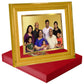 Diviniti Photo Frame With Customized Photo Printed on 24K Gold Plated Foil| Personalized Gift for Birthday, Marriage Anniversary & Celebration With Loved Ones|DG Frame 022 Size 4