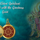 Diviniti 24K Double sided Gold Plated Pendant Durga & Yantra|18 MM Flip Coin (1 PCS)