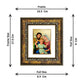 DIVINITI Holy Family Gold Plated Wall Photo Frame, Table Decor| DG Frame 113 Size 1 and 24K Gold Plated Foil (17.5 CM X 16.5 CM)