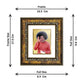 DIVINITI Satya Sai Gold Plated Wall Photo Frame, Table Decor| DG Frame 113 Size 1 and 24K Gold Plated Foil (17.5 CM X 16.5 CM)