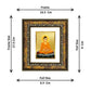 DIVINITI Buddha Gold Plated Wall Photo Frame, Table Decor| DG Frame 113 Size 1 and 24K Gold Plated Foil (17.5 CM X 16.5 CM)