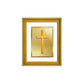 DIVINITI Holy Cross Gold Plated Wall Photo Frame, Table Decor| DG Frame 056 Size 2.5 and 24K Gold Plated Foil(28 CM X 23 CM)