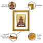 DIVINITI Mahavira Gold Plated Wall Photo Frame, Table Decor| DG Frame 056 Size 3 and 24K Gold Plated Foil (32.5 CM X 25.5 CM)