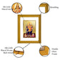 DIVINITI Vishwakarma Gold Plated Wall Photo Frame, Table Decor| DG Frame 056 Size 2.5 and 24K Gold Plated Foil (28 CM X 23 CM)