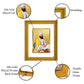 DIVINITI Guru Tegh Bahadur Ji Gold Plated Wall Photo Frame, Table Decor| DG Frame 056 Size 3 and 24K Gold Plated (32.5 CM X 25.5 CM)