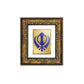 DIVINITI Khanda Sahib Gold Plated Wall Photo Frame, Table Decor| DG Frame 113 Size 1 and 24K Gold Plated Foil (17.5 CM X 16.5 CM)