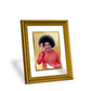 DIVINITI Satya Sai Gold Plated Wall Photo Frame, Table Decor| DG Frame 056 Size 3 and 24K Gold Plated Foil (28 CM X 23 CM)